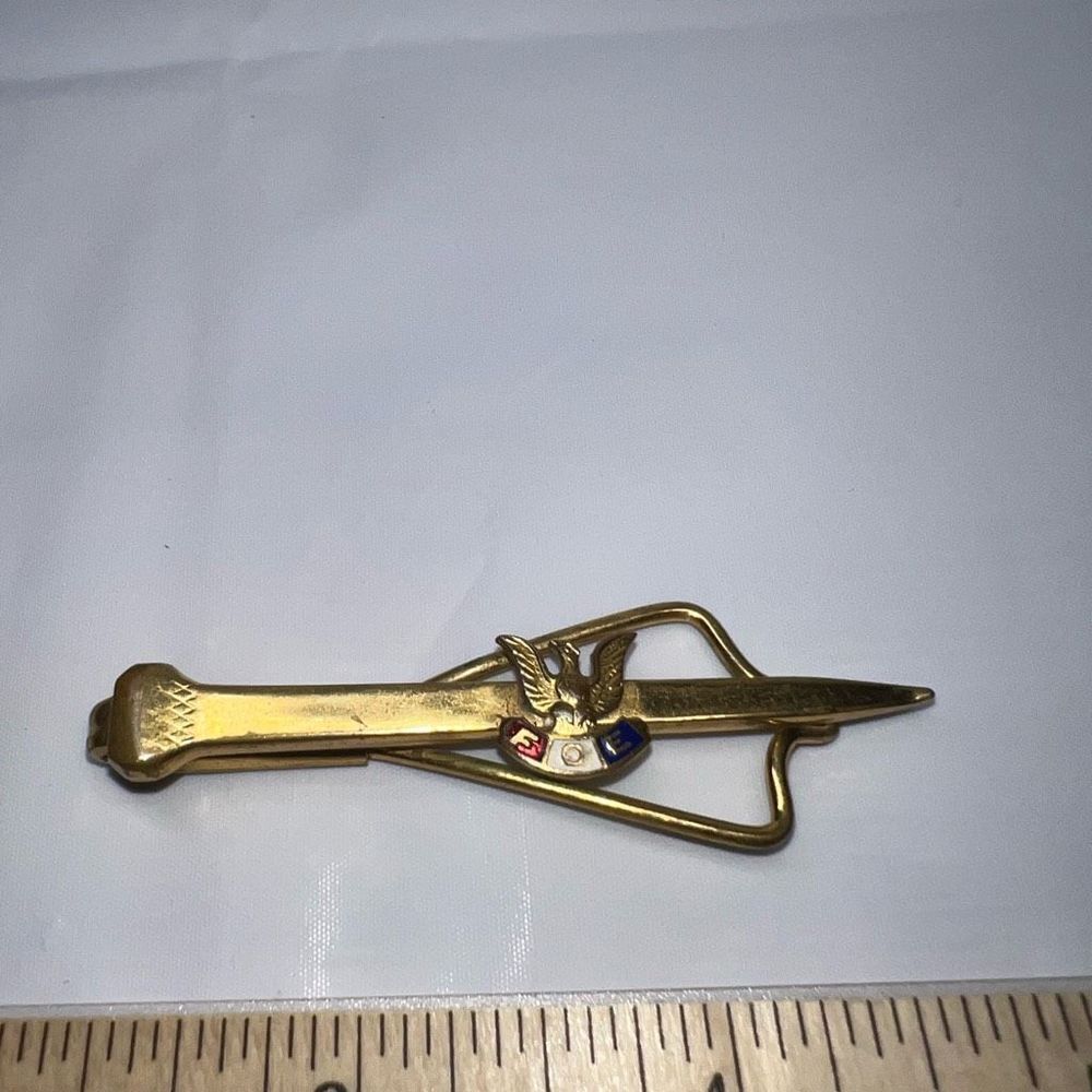 Vintage FOE Fraternal Order of Eagles Tie Clasp - Picture 4 of 5